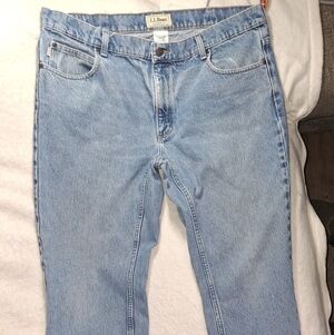 L.L. Bean Men's Classic Blue Straight Jeans